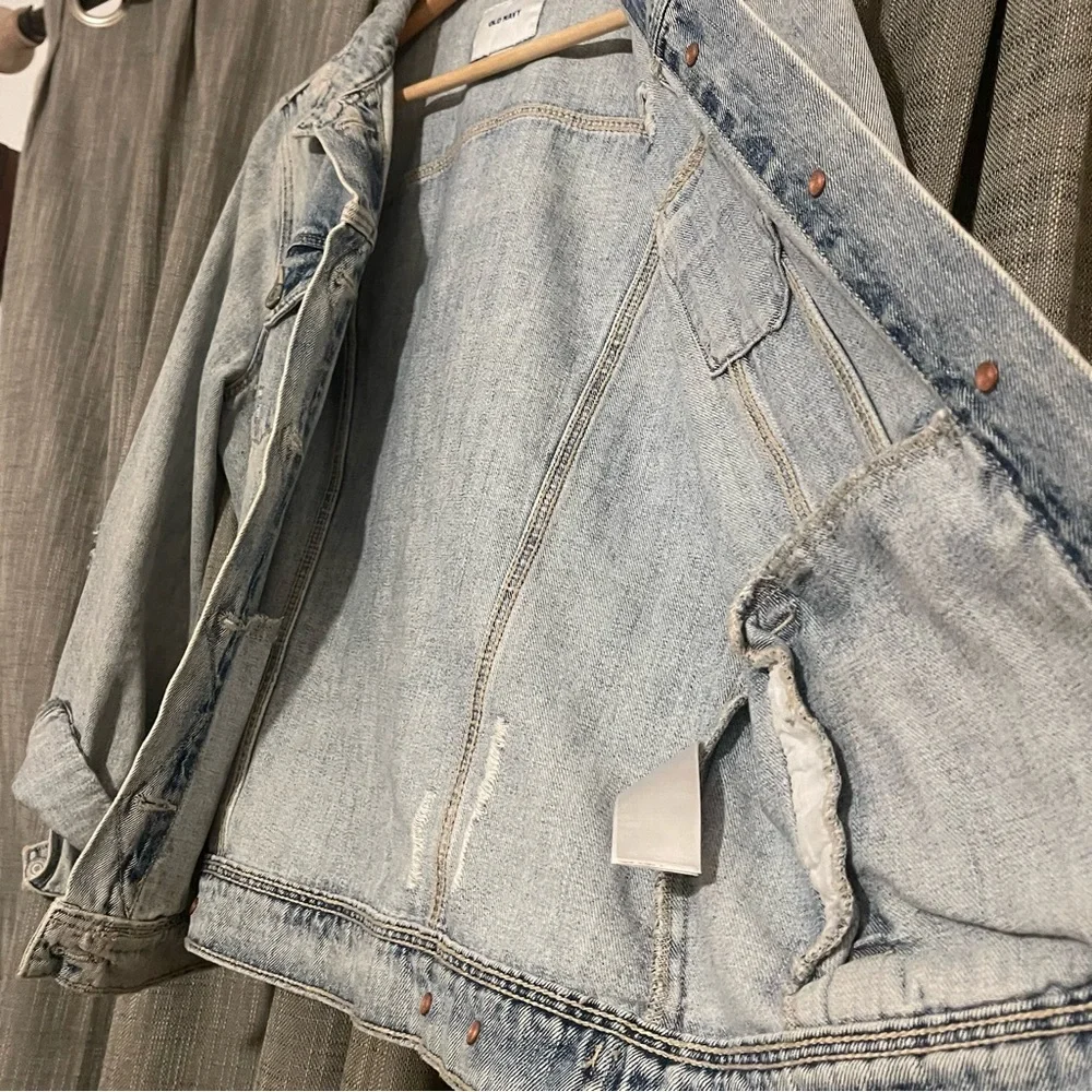 Old Navy Denim Womens Jacket Light Wash Size Medium - Picture 7 of 9